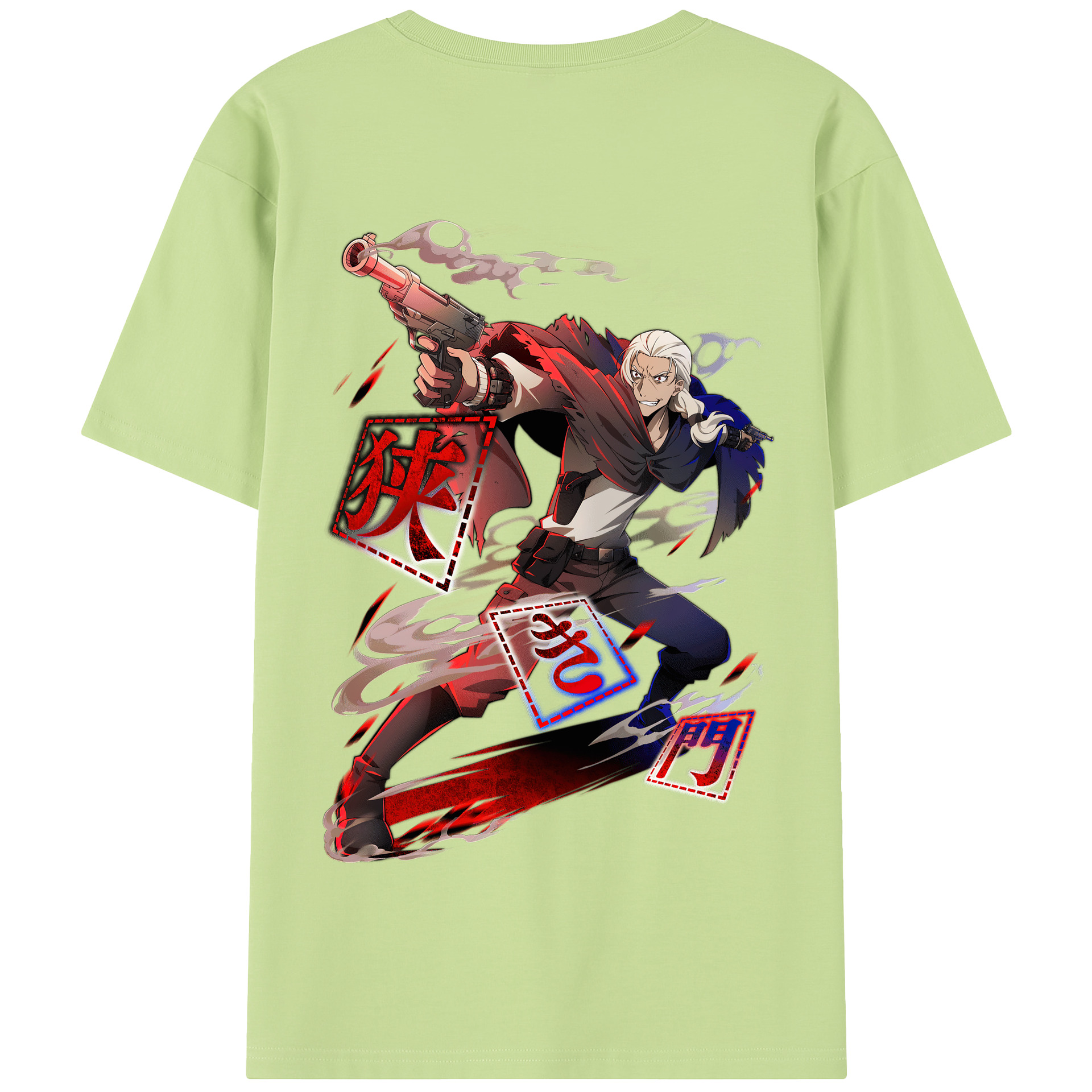 （画像用） 文豪ストレイドッグス Bungo Stray Dogs 綿100％半袖Tシャツ（背面プリント）